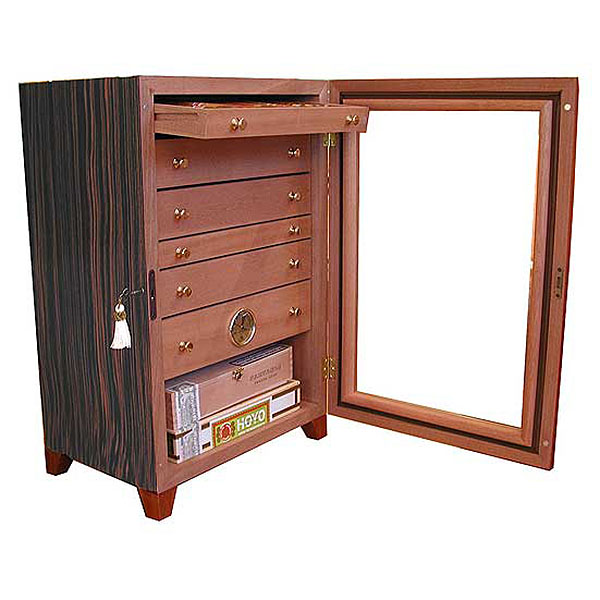 Classic Cigar Cabinet in Macassar for 300 cigars