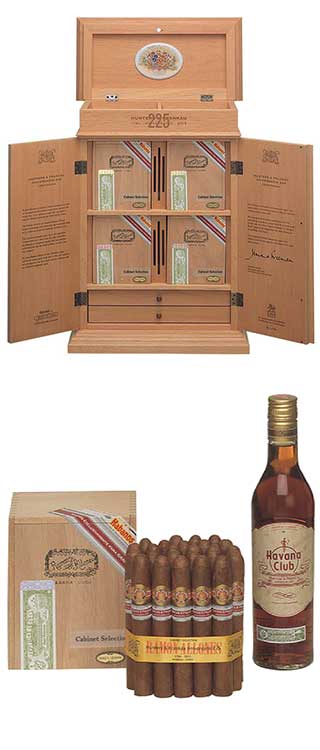 RAMON LLONES HUNTERS & FRANKAU ANIVERSARIO 225 CIGAR & COMMEMORATIVE HUMIDOR.