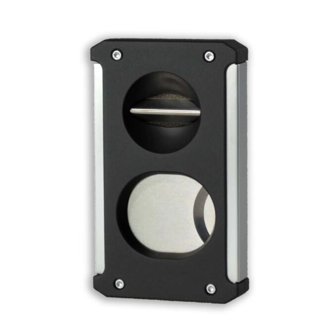 BLD 3 in 1 Double Cut, V Cut, Punch Cigar Cutter- Black Matte - Image 2