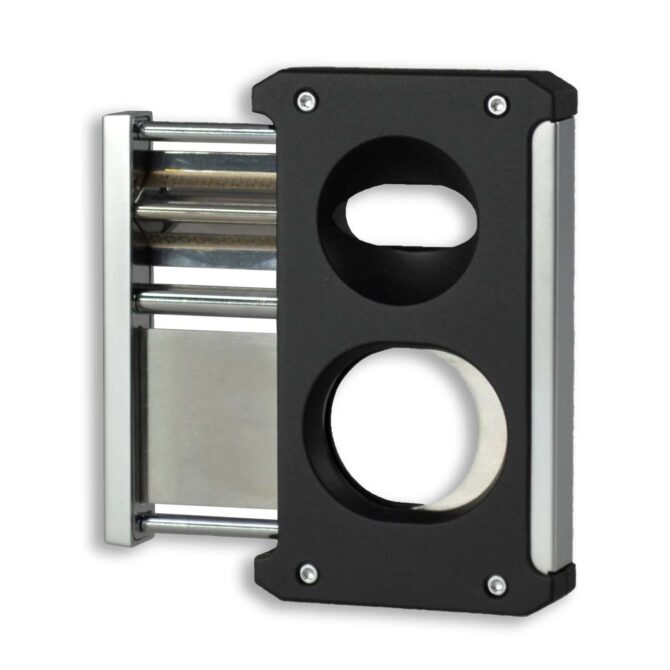 BLD 3 in 1 Double Cut, V Cut, Punch Cigar Cutter- Black Matte - Image 3