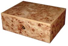 50 Cigar 'The Classic Range'  Humidor in Burl Poplar