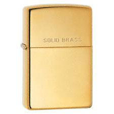 ZIPPO Classic Lighter in High Polish Brass Z254