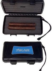 XIKAR Cigar Travel Humidor for 5 cigars / Black