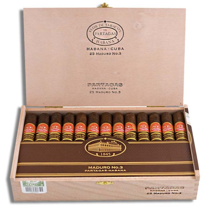 Partagas Maduro No.3 / Box of 25
