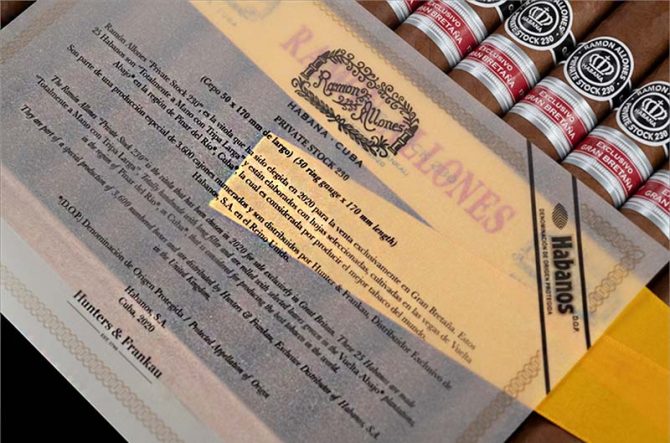 Ramon Allones Private Stock 230 RE UK 2020 / Box of 25 - Image 4