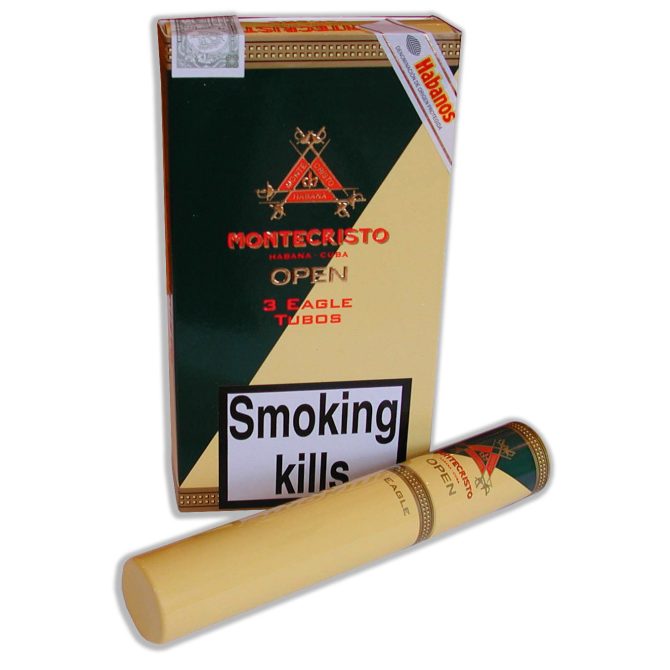 Montecristo Open Eagle in Tube / Pack of 3 - Image 5