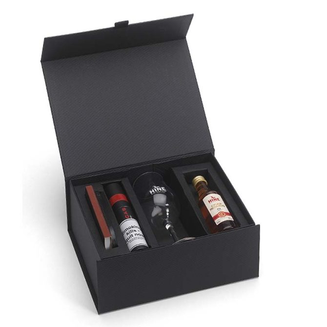 Partagas Serie E No.2 & Hine Cognac Gift Box - Single Cigar - Image 2