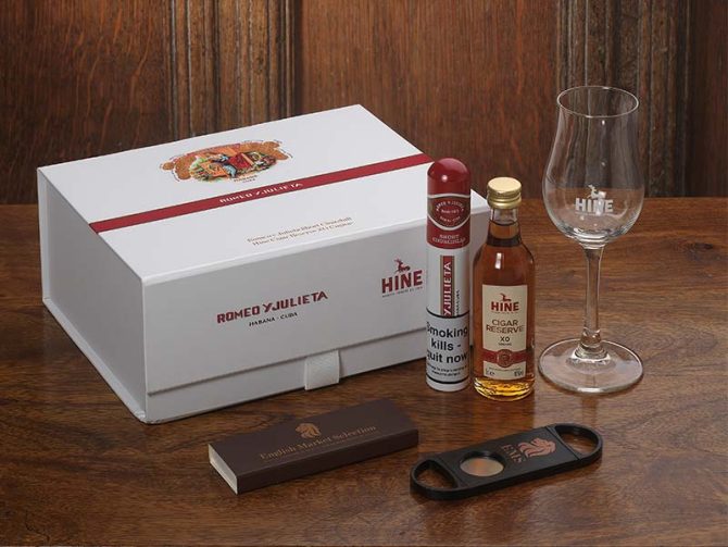 Romeo y Julieta Short Churchill & Hine Cognac Gift Box