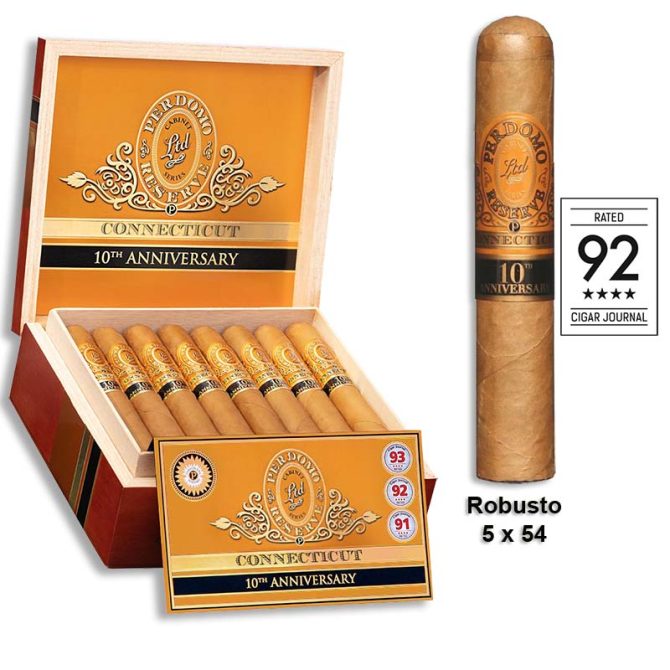 Perdomo 10th Anniversary Connecticut Reserve Robusto / Single - Image 2
