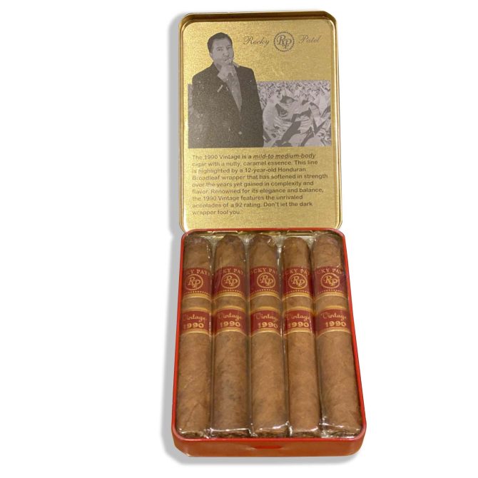 Rocky Patel Vintage 1990 Juniors / Tin of 5 - Image 2