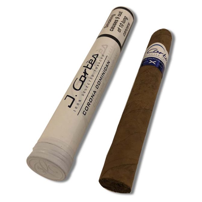 J Cortes Dominican Corona in Tube (White) / Box of 10 - Image 5