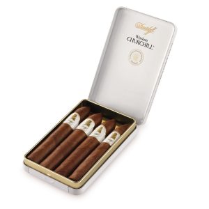Davidoff Winston Churchill Belicoso Traveller / Tin of 4