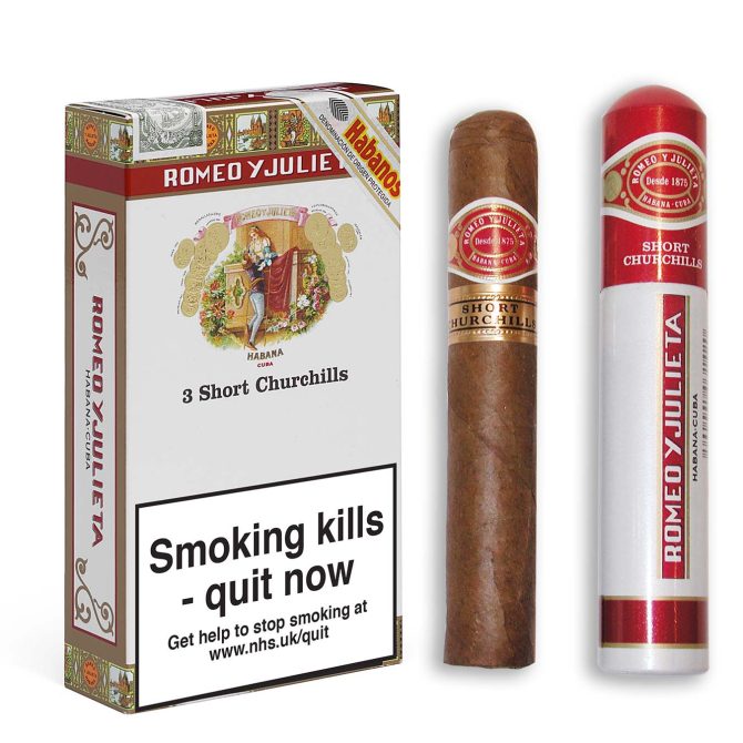 Romeo y Julieta Short Churchill in Tube / Pack of 3 - Image 2