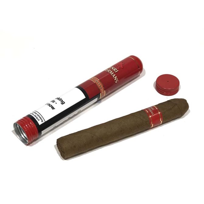 Henri Wintermans Tubed Corona Deluxe Sumatra / Box of 10 - Image 2