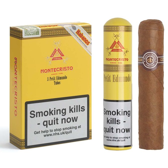 Montecristo Petit Edmundo in Tube / Pack of 3 - Image 3