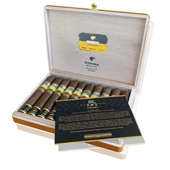 Cohiba 55 Aniversario Limited Edition 2021 / Box of 10