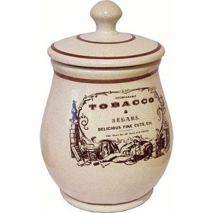 Savinelli Antico Seegars Craquele Ceramic Tobacco Jar