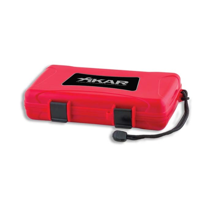 XIKAR Cigar Travel Humidor for 5 cigars / Red - Image 2