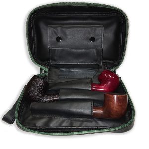 Peterson Leather Combination Pipe Bag for 3 pipes (Avoca)