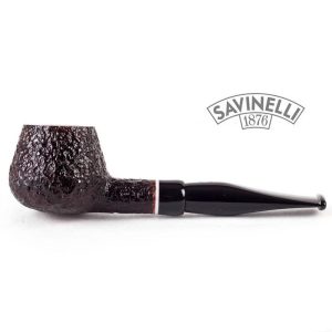 Savinelli Gaius Rustic Normal No.345  Straight Brandy shape 6mm Filter Italian Pipe