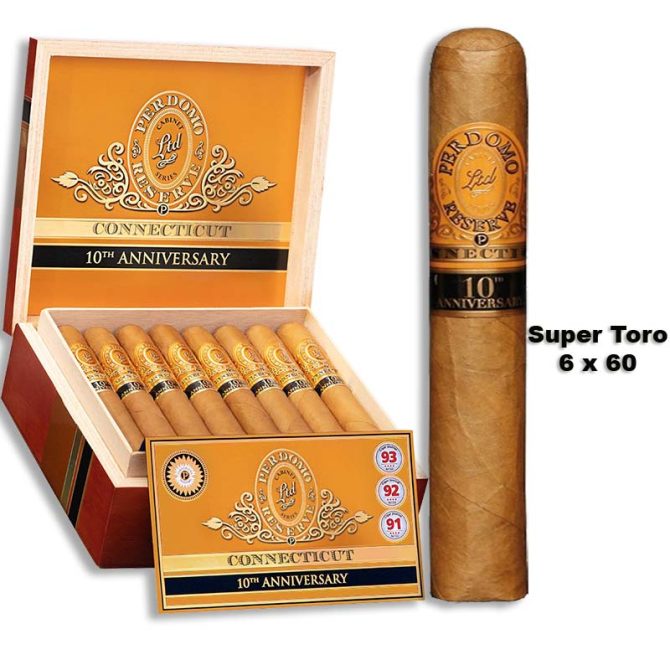 Perdomo 10th Anniversary Connecticut Reserve Robusto / Box of 25 - Image 3