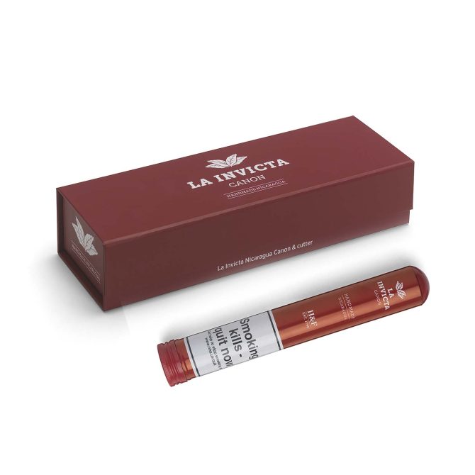 La Invicta Nicaraguan Canon Gift Box - Single Cigar & Cutter - Image 3