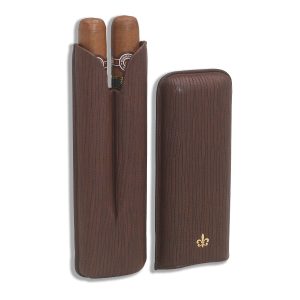 Montecristo Open Eagle  leather case with two cigars