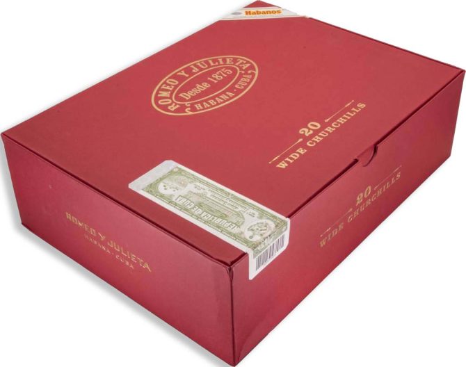 Romeo y Julieta Wide Churchill 2020 Travel Humidor / Box of 20 - Image 6