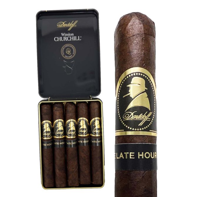 Davidoff Winston Churchill The Late Hour Petit Panetela / Tin of 5 - Image 3