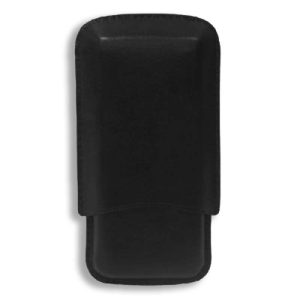 3 x Coronas Black Faux Leather Cigar Case