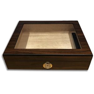Walnut Humidor glass window for 20 cigars