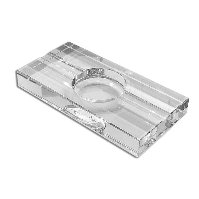 Large Rectangular Crystal Ashtray for 2 cigars - Image 2