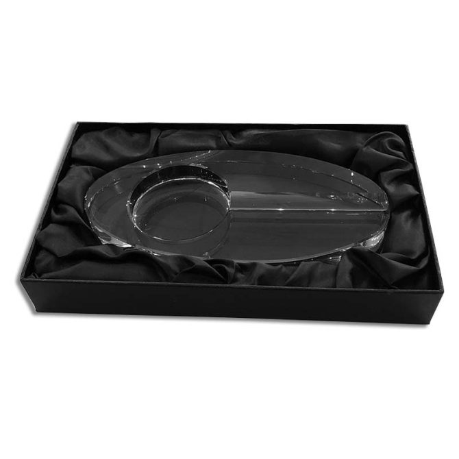 Large Square Crystal Ashtray for 4 cigars - Image 9