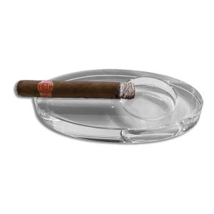 Oval Crystal Cigar Ashtray for 1 cigar