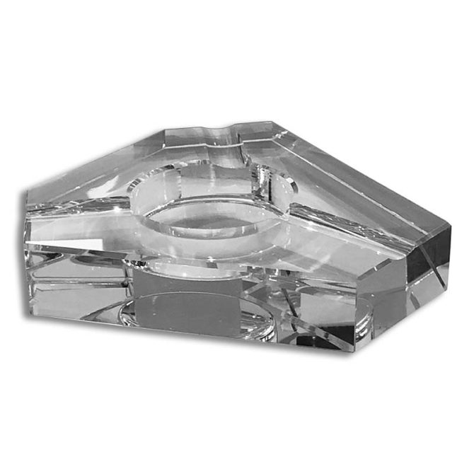 Large Square Crystal Ashtray for 4 cigars - Image 18
