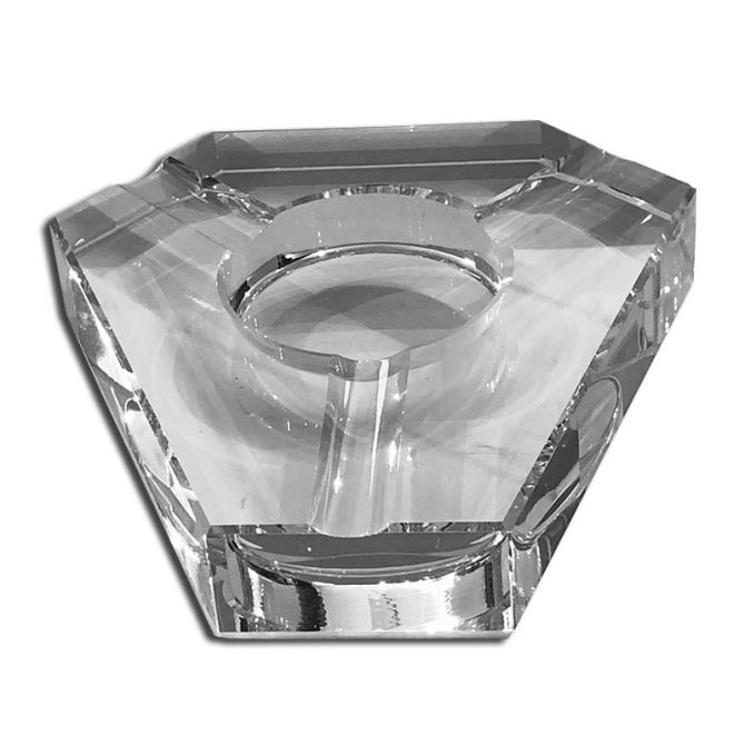 Large Square Crystal Ashtray for 4 cigars - Image 20
