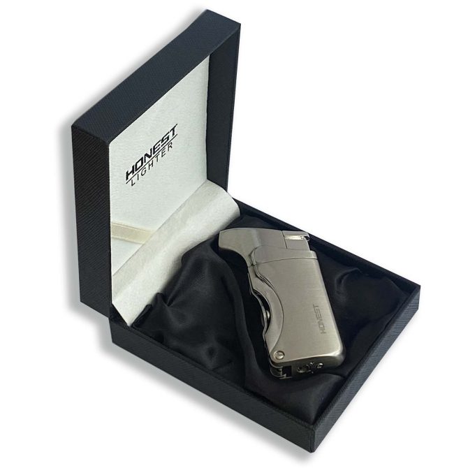 Honest Clyde Cigar Lighter - Chrome Finished with 2 Punches - Image 4