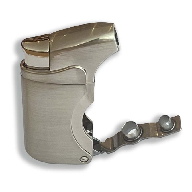 Honest Clyde Cigar Lighter - Chrome Finished with 2 Punches - Image 3