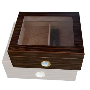 Glass Window Humidor for 25 cigars (Ebony)