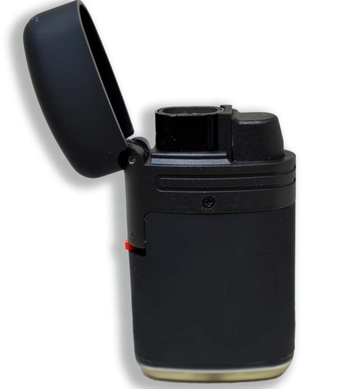 V-FIRE Rubberised Double Jet Torch Lighter (5 Finishes) - Image 5