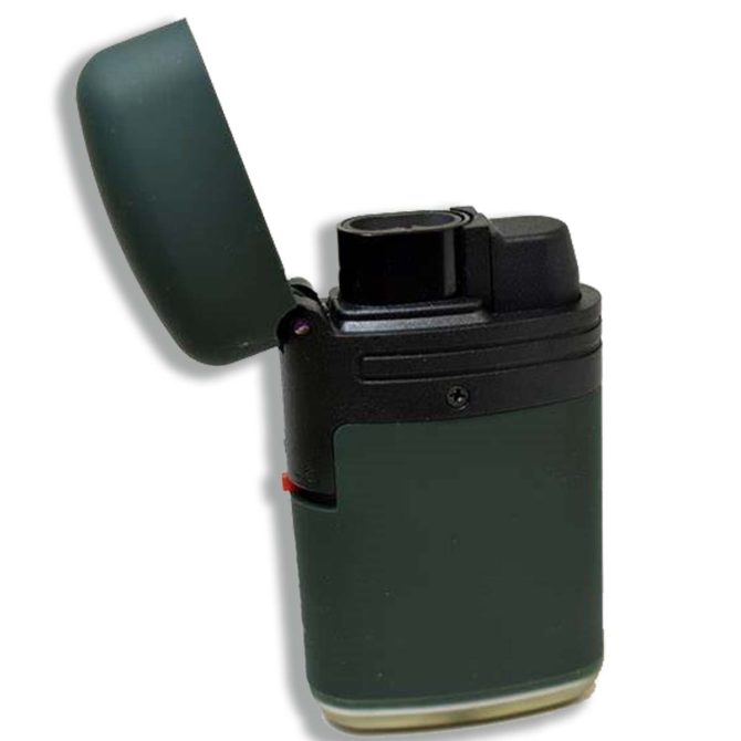 V-FIRE Rubberised Double Jet Torch Lighter (5 Finishes) - Image 3