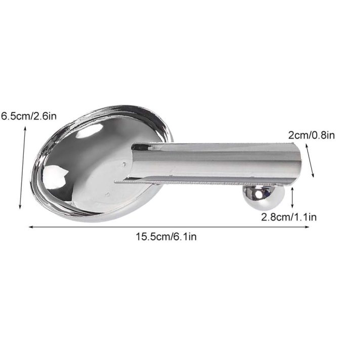Stainless Steel Oval Cigar Ashtray for Single Cigar / Matt Black - Image 11