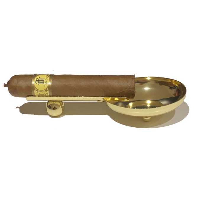 Stainless Steel Oval Cigar Ashtray for Single Cigar / Matt Black - Image 7