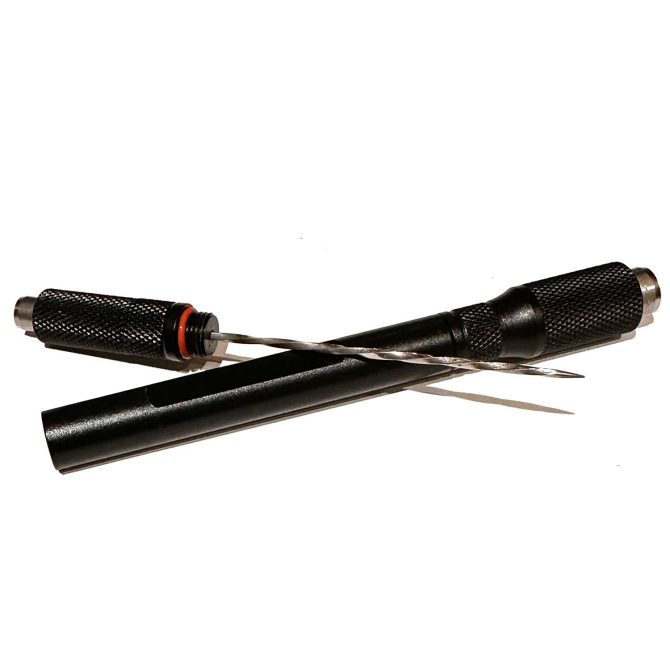 Double Punch Cutter & Cigar Enhancer Tool / Black  77mm - Image 7
