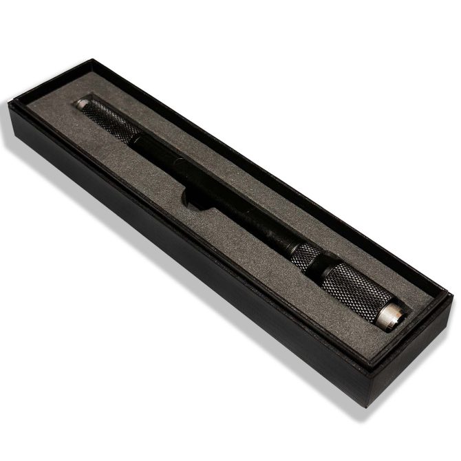 Double Punch Cutter & Cigar Enhancer Tool / Black  77mm - Image 6