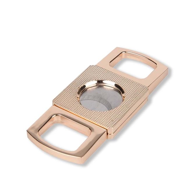 BLD 2F Double Blade Cigar Cutter – Square – Rose Gold