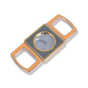 BLD 2F Double Blade Cigar Cutter – Square –  Yellow-Black