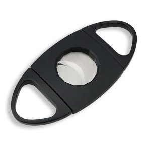 BLD 2F Double Blade Cigar Cutter  – Oval - Black