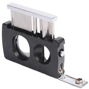BLD 3 in 1 Double Cut, V Cut, Punch Cigar Cutter- Black Matte