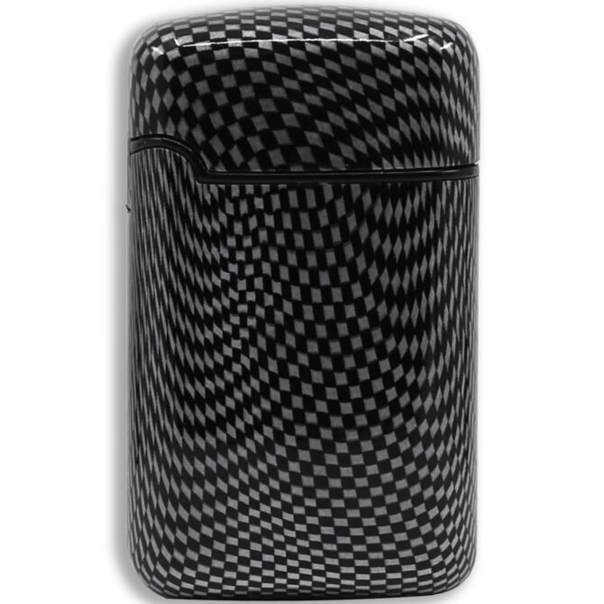 V-Fire Easy Torch Metal 3 Flames Carbon Fibre Cigar Lighter with Punch Cutter - Image 3